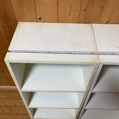 　カラーボックス　白 ２台
の画像