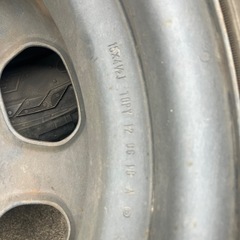 引き取り限定！　165/60R15 77Q 15インチ　スチールホイールの画像