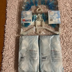 水色 物干しハンガーセット 角型　3点の画像