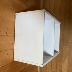 カラーボックス　白　２段の画像
