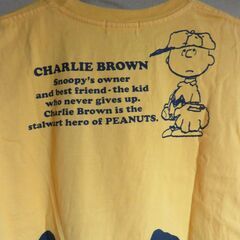チャーリー・ブラウン Tシャツ　　イエロー　　Sの画像