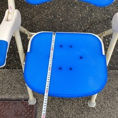 中古　安寿　シャワーチェア　肘掛け　介護用　　風呂の画像