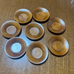 木製の茶托８枚