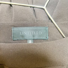 【美品】UNTITLED茶色ワンピースの画像