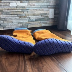 【美品】NIKE スエード調ブーツ パープルソール 個性的デザイン　24.0cmの画像