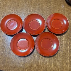 木製の茶托((塗))
