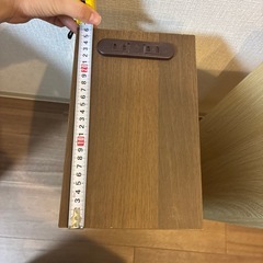 コンセント付きスリムサイドテーブル2つせっとつセットの画像