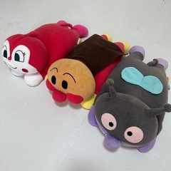 アンパンマン・バイキンマン・ドキンちゃん ぬいぐるみセット の画像