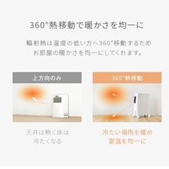 オイルヒーター　モンデコ　ブラックの画像