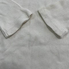 【80】プティマイン ロンパース 白 長袖 冬服の画像