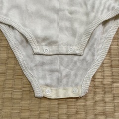 【80】プティマイン ロンパース 白 長袖 冬服の画像