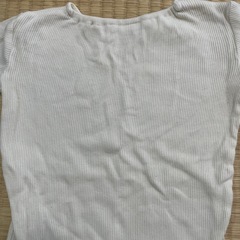 【80】プティマイン ロンパース 白 長袖 冬服の画像