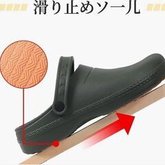 NOZARU クロッグサンダル メンズ用 グリーン 定価3300円の画像