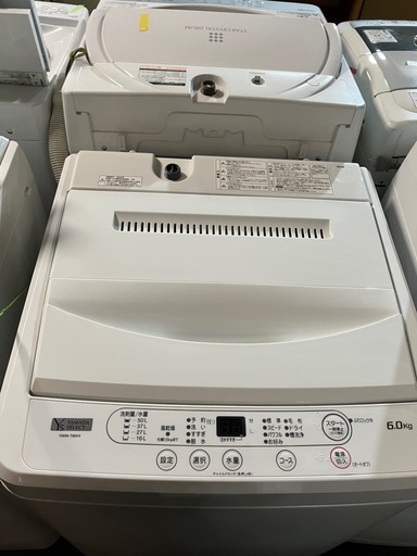 2510-364 YAMADASELECT 全自動電気洗濯機 YWM-T60H1 2023年製 6kg 動作