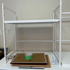 ニトリ伸縮レンジ上ラック　2個の画像