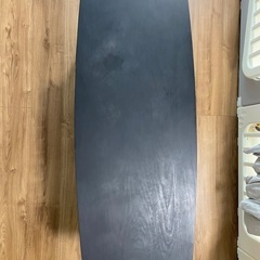 折りたたみローテーブル　120cm ブラック　木製の画像