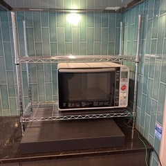 シェルフ　パナソニックレンジ　ガス塞ぎ台3点セットの画像