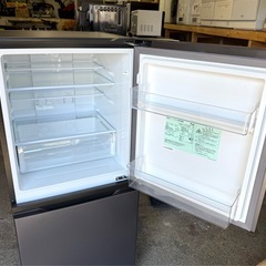 札幌市内配送可 【6ヵ月保証付き】美品 24年製 AQUA アクア 169L 2ドア冷蔵庫 AQR-17P 右開きの画像