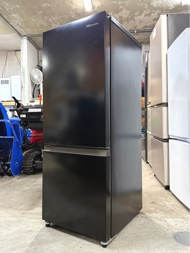 札幌市内配送可 【6ヵ月保証付き】美品 23年製 Hisense ハイセンス 162L 2ドア冷蔵庫 HR-D16FB 右開き
