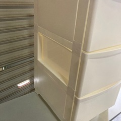 M58 収納ケース　3段　ホワイトの画像