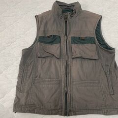 FIRST DOWN メッシュ切替 マルチポケットベスト Lサイズ メンズの画像