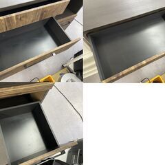 ミドルレンジボード 幅120ｃｍ 食器棚 キッチン収納 キッチンカウンター ヴィンテージ調 キッチンボード 札幌市手稲区の画像