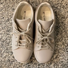 【美品】オフホワイトシューズ Ｌsize（24cm）の画像