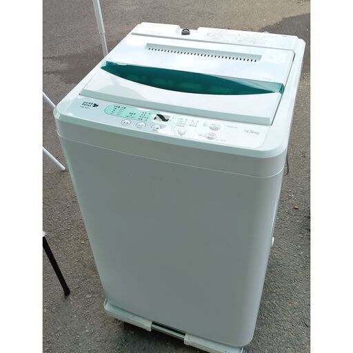 分解清掃済み ヤマダ 洗濯機 2016年製 4.5kg YWM-T45A1
