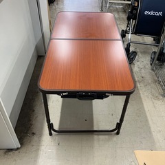 I 2510-370 コーナン　アルミテーブルセット　イス4脚付き　キズ汚れ有りの画像