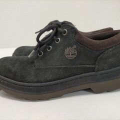 美品 ティンバーランド Timberland 黒 スエード 革靴 カジュアルシューズ メンズ US7.5（25.5cm）251016-2T の画像