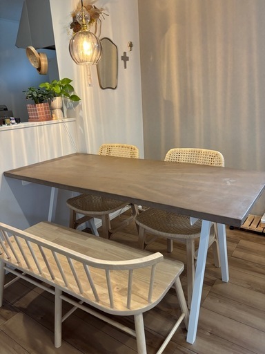 休日特別価格❗️モールテックス　ダイニングテーブル　ベンチ