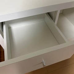 IKEA カラックス 脚付き ホワイト 収納 ラック シェルフの画像