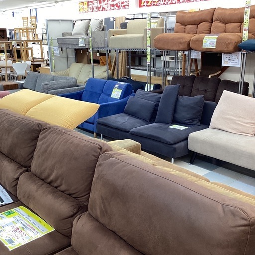 ?️春日市?️3Pカウチソファ?️３人?️ソファ?️ベージュ?️クッション付き?️定価29,8000円?️No2032