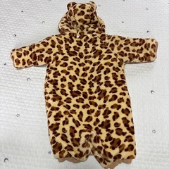 future tense ヒョウ柄ロンパース 60-70cmの画像