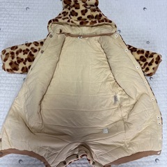 future tense ヒョウ柄ロンパース 60-70cmの画像