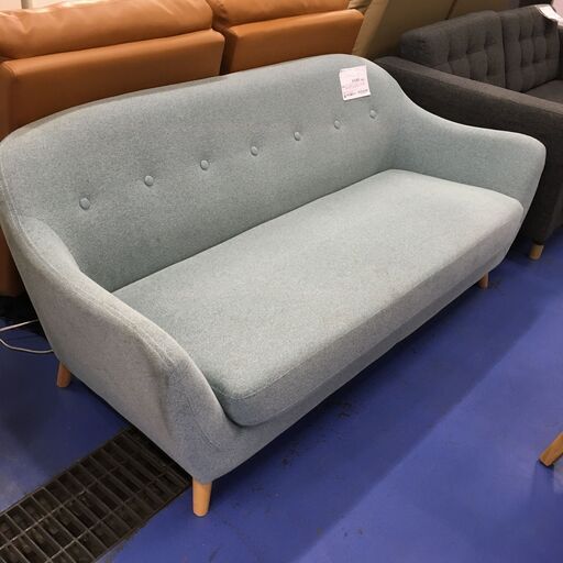 ★リユースのサカイ横浜南店★YM1532 NITORI 2人掛けソファ ライトグリーン W167×D70×H74 クリーニング済み