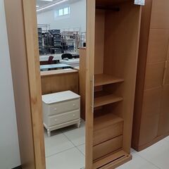 ★リユースのサカイ日立店★HJ8026 カグクロ ワードローブ ナチュラルブラウン H190×D50×W120 クリーニング済み の画像