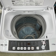 リユースのサカイ東金店 Hisense 洗濯機 20年製 5.5kg TJ15479の画像
