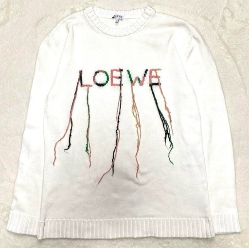 LOEWE ロエベ BTS テテ着用　ステッチ 垂れ糸 コットンニット セーター