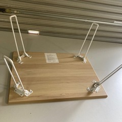 M63 おしゃれ！　ローテーブル　折りたたみ　軽量！　ナチュラルホワイトの画像