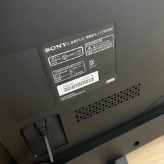 SONY 32型　テレビの画像