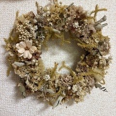 アンティークフラワーリースの画像