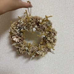アンティークフラワーリースの画像