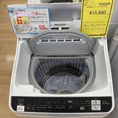A-345【リユースのサカイ野々市店】洗濯機 シャープ ES-TX5FJ 2021年製※クリーニング済み/当店6カ月保証の画像
