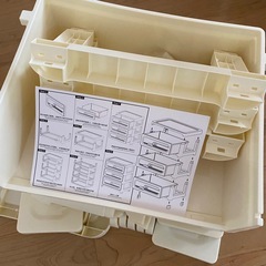 新品未使用！白の4段キャビネット･チェストの画像