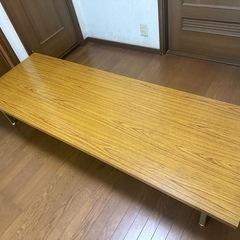 長テーブル　180×60×33　折りたたみ会議デスク 木目 会議机 長机 ミーティングの画像