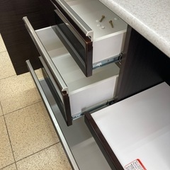 リユースマン倉敷、ニトリ、キッチンボード、ブラウン、キッチン、収納、棚の画像