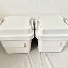 【無料】無印良品　頑丈収納ボックス(Aセット)の画像