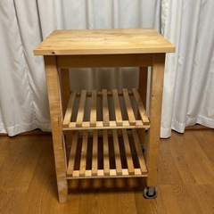 IKEA キッチンワゴン キッチン台 ベクヴェーム の画像
