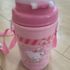 子供用 ベビー用 ストロー 水筒 キティちゃんの画像